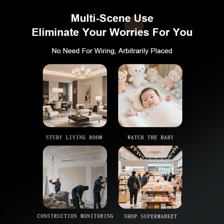 Black mini remote monitoring camera shown with compact rectangular body
