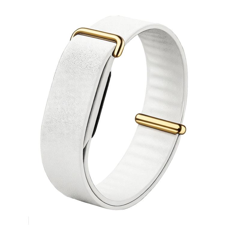 Solid Color PU Leather Loop Watch Band, For Google Fitbit Air