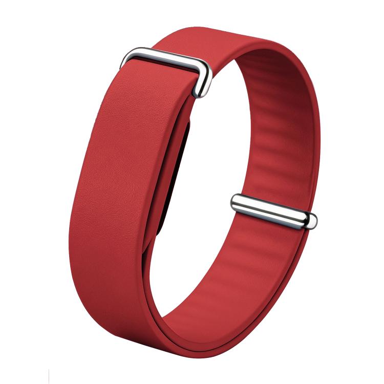 Solid Color PU Leather Loop Watch Band, For Google Fitbit Air