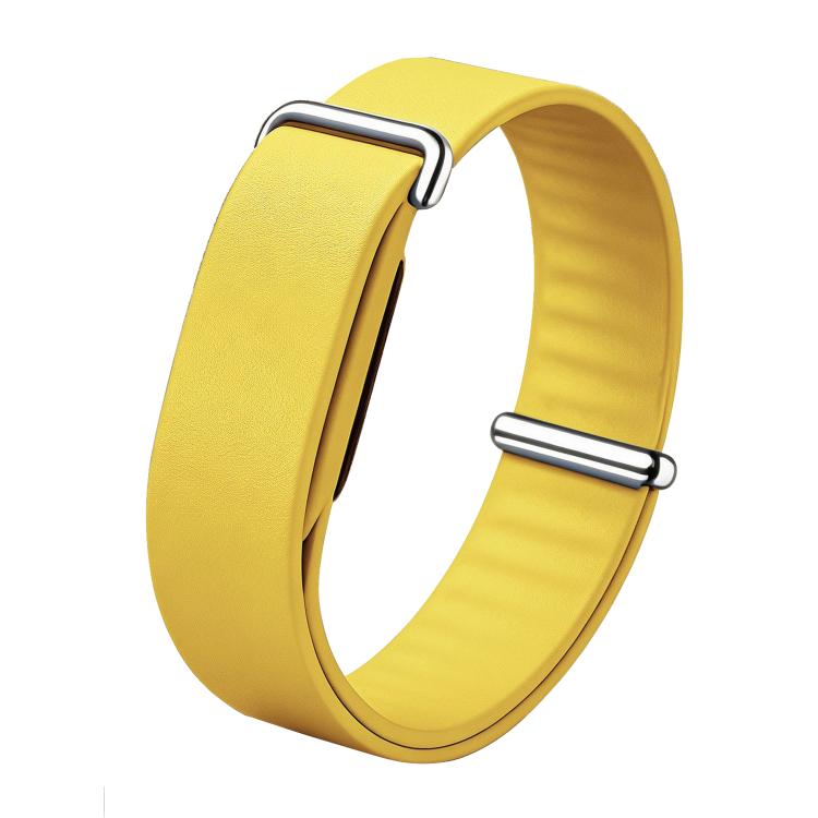 Solid Color PU Leather Loop Watch Band, For Google Fitbit Air