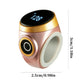 Rose gold adjustable smart Bluetooth prayer ring counter with digital display and side button