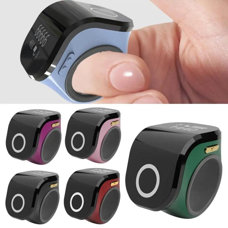 S10 Adjustable Size Touch Smart Bluetooth Prayer Ring Counter, S10 (Black), S10 (Pink), S10 (Purple), S10 (Red), S10 (Green)