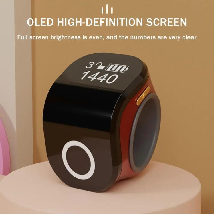 S10 Adjustable Size Touch Smart Bluetooth Prayer Ring Counter, S10 (Black), S10 (Pink), S10 (Purple), S10 (Red), S10 (Green)