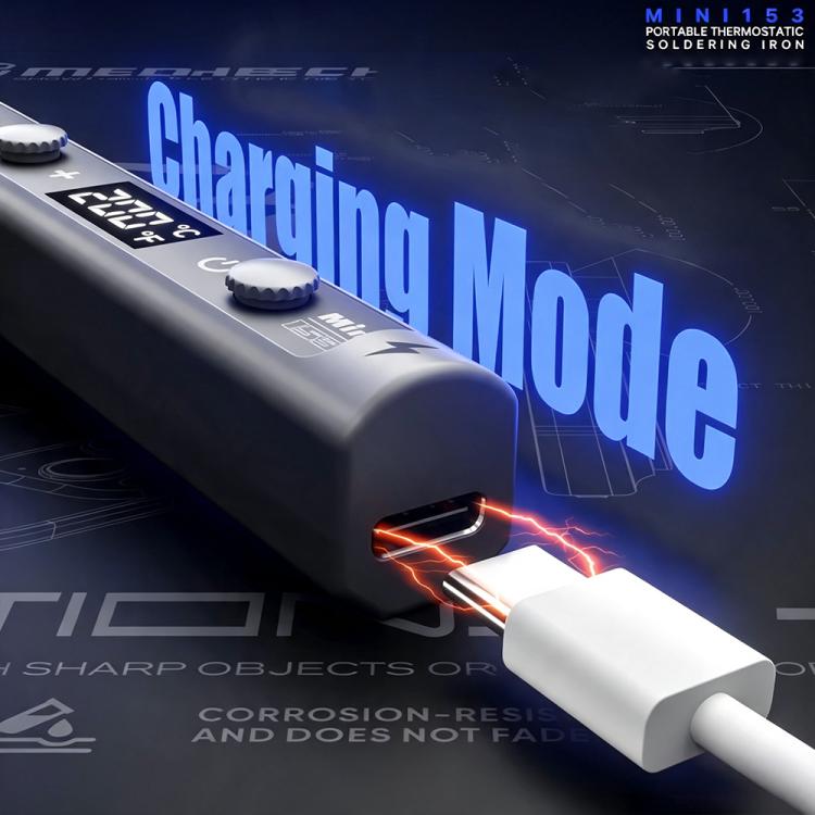 MECHANIC Mini 153 Portable Adjustable Type-C Thermostatic Soldering Iron