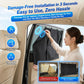 Black car window privacy curtain shade with easy-attachment design