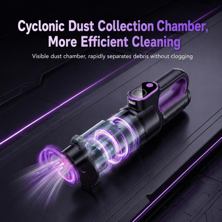 SUITU Smart Brushless Handheld Car Vacuum Cleaner, Standard Version, with Extension Pole+Large Floor Brush