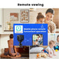 Black mini Wi‑Fi camera for remote viewing with smartphone interface