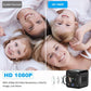 Black mini cube Wi‑Fi camera with 1080p HD video resolution