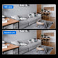 Wireless home security camera lens comparison graphic showing HD versus standard lens