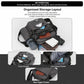 WEIXIER black crossbody bag interior with multiple compartments and zipper pockets