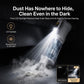 Handheld vacuum with front LED spotlight for precise cleaning and dust pickup