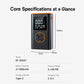 SUITU ST-5552 tire inflator pump with digital display and orange control dial, front view