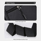 Men’s crossbody bag close-up of zipper pull and wide shoulder strap