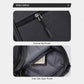 Men's black crossbody bag with external slip pocket and inner zip pocket, Oxford cloth