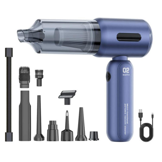 SUITU ST-6104B Plus Brushless Motor Handheld Blow Suction Combo Car Vacuum Cleaner, ST-6104B Plus (Black), ST-6104B Plus (Green), ST-6104B Plus (Blue), ST-6104B Plus (Silver Grey)