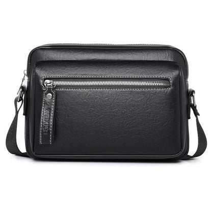 WEIXIER D1225 Men Retro PU Leather Waterproof Shoulder Crossbody Bag