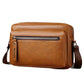 WEIXIER D1225 Men Retro PU Leather Waterproof Shoulder Crossbody Bag