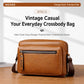 WEIXIER D1225 Men Retro PU Leather Waterproof Shoulder Crossbody Bag