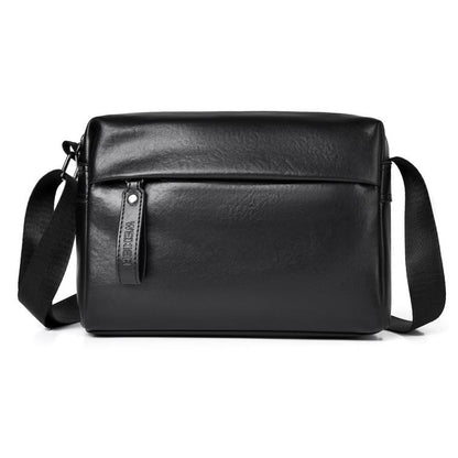 WEIXIER D1227 Simple PU Leather Waterproof Large Capacity Shoulder Crossbody Bag