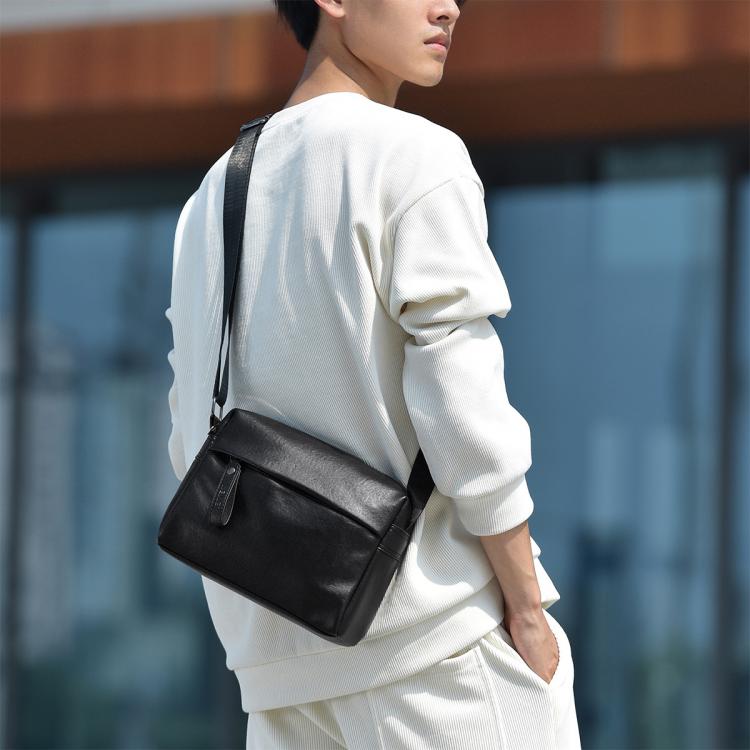 WEIXIER D1227 Simple PU Leather Waterproof Large Capacity Shoulder Crossbody Bag