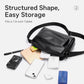 WEIXIER D1227 Simple PU Leather Waterproof Large Capacity Shoulder Crossbody Bag