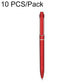 Red retractable gel pen, 0.5mm bullet tip