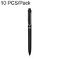 Close-up black retractable gel pen, 0.5mm bullet tip
