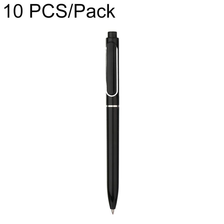 Close-up black retractable gel pen, 0.5mm bullet tip