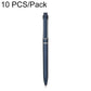 Retractable gel pen refill with bullet tip, dark blue barrel