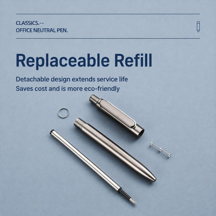 Replaceable gel pen refill set with tip components and barrel