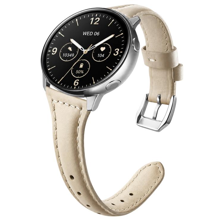 xDfind Universal Straight Lug Ends Slim Waist Vegan Leather Watch Band, 22mm, 20mm, 18mm