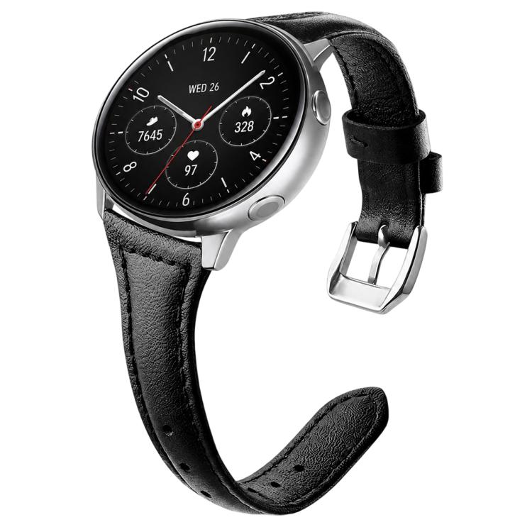 xDfind Universal Straight Lug Ends Slim Waist Vegan Leather Watch Band, 22mm, 20mm, 18mm