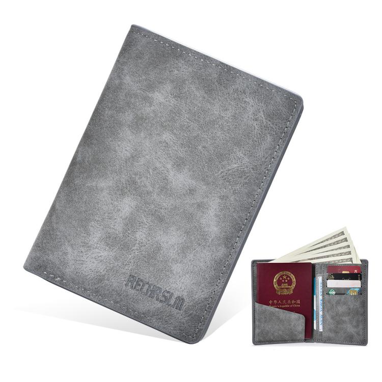 RECHRSLM PU Leather Passport Document Storage Card Bag