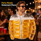 Transparent Beer-Filled Jacket for Pools, Beer Jacket, Beer Vest, Beer Guitar