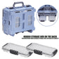 Large Portable Handheld Lure Fishing Tackle Box Waterproof Dual-Layer Multi Grids Container