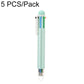 5 PCS/Pack 1.0mm Bullet Tip Six-colors Retractable Ballpoint Pen