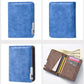 Retro Men Frosted PU Leather Short Wallet Card Bag