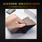 Retro Men Frosted PU Leather Short Wallet Card Bag