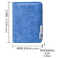 Retro Men Frosted PU Leather Short Wallet Card Bag