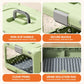 Portable Foldable Pet Carrier Crate with Ventilated Mesh