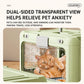 Portable Foldable Pet Carrier Crate with Ventilated Mesh