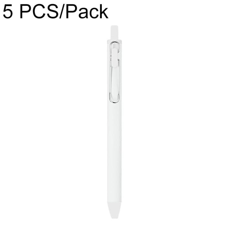 5 PCS/Pack 0.5mm Bullet Tip Colorful Retractable Pocket Ballpoint Pen