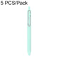 5 PCS/Pack 0.5mm Bullet Tip Colorful Retractable Pocket Ballpoint Pen