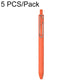 5 PCS/Pack 0.5mm Bullet Tip Colorful Retractable Pocket Ballpoint Pen
