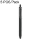 5 PCS/Pack 0.5mm Bullet Tip Colorful Retractable Pocket Ballpoint Pen