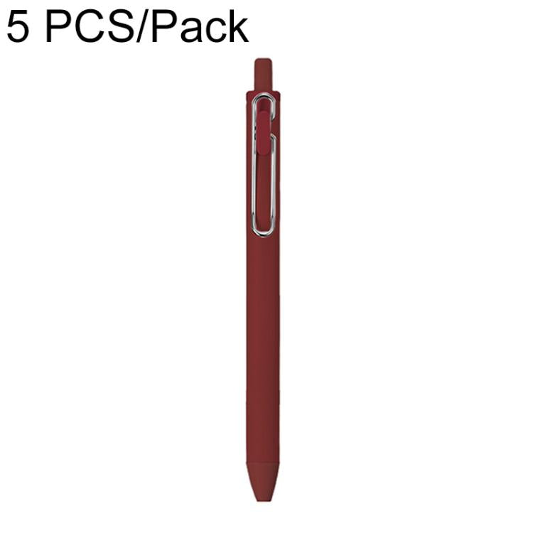 5 PCS/Pack 0.5mm Bullet Tip Colorful Retractable Pocket Ballpoint Pen