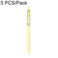 5 PCS/Pack 0.5mm Bullet Tip Colorful Retractable Pocket Ballpoint Pen