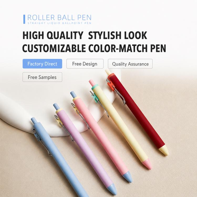 5 PCS/Pack 0.5mm Bullet Tip Colorful Retractable Pocket Ballpoint Pen
