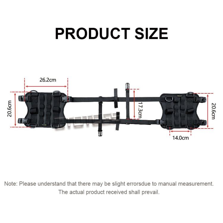 14 PCS/Pack Motorcycle Fuel Tank Vest Bag Base Mount Kit