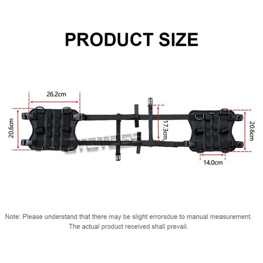14 PCS/Pack Motorcycle Fuel Tank Vest Bag Base Mount Kit